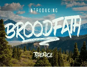 Broodfath Free font