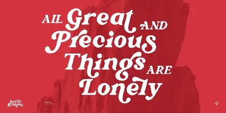 Lonely Bridges font