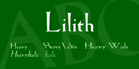 Lilith font