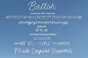 Battoh script font