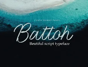 Battoh script font