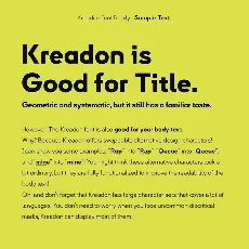 Kreadon Family font