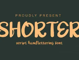 Shorter Bold Script font