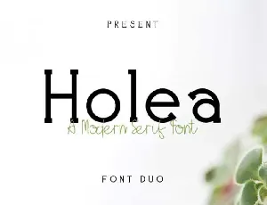 Holea Duo font