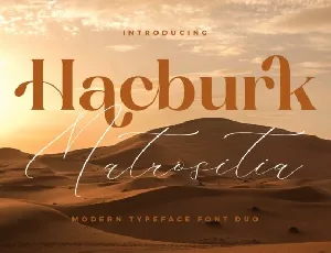Hacburk Matrositia Duo font