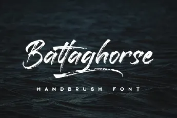 Battaghorse Brush Demo font