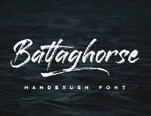 Battaghorse Brush Demo font