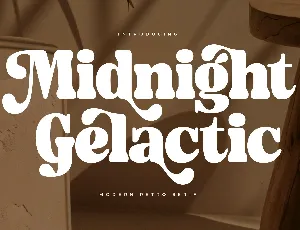 Midnight Gelactic font