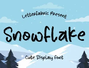 Snowflake font