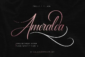 Ameralda Luxurious Calligraphy font