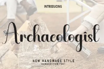 Archaeologist Script font