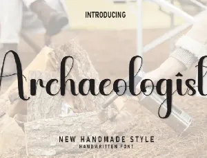 Archaeologist Script font