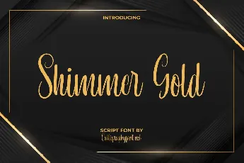 Shimmer Gold Demo font