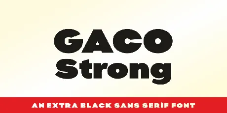 Gaco Strong Demo font