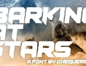 Barking At Stars font