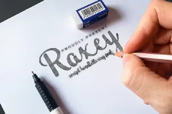 Raxey Script font