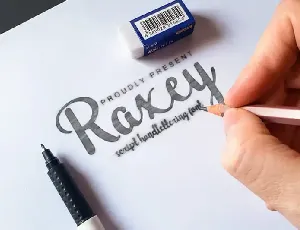 Raxey Script font