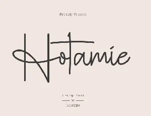 Hotamie font