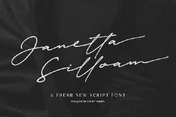 Janetta Silloam Signature font