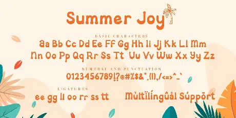 Summer Joy font