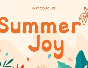 Summer Joy font