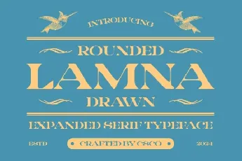 Lamna Rounded Drawn font