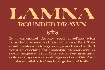 Lamna Rounded Drawn font