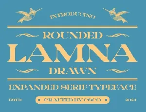 Lamna Rounded Drawn font