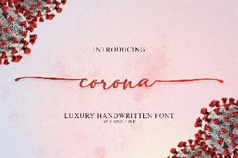 Corona Handwritten Script font