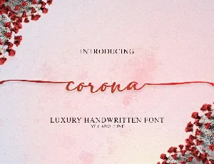 Corona Handwritten Script font