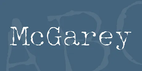 McGarey font