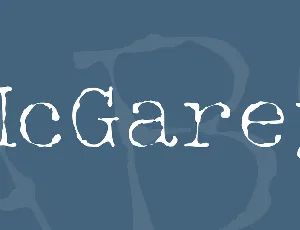 McGarey font