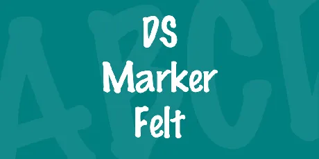 DS Marker Felt font