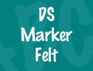 DS Marker Felt font