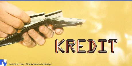 Kredit font