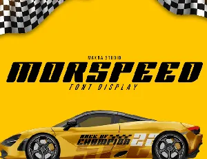 MORSPEED font