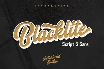 Blacklite Bold Script font