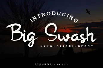 Big Swash Script font