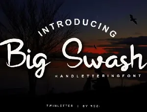 Big Swash Script font