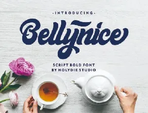 Bellynice Bold Script font