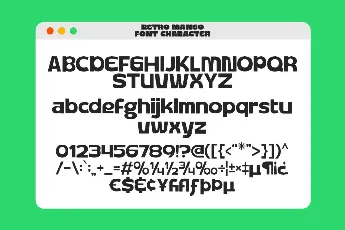 Retro Mango DEMO font