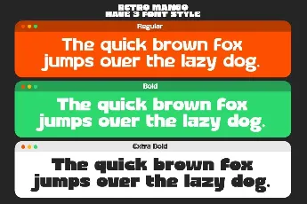 Retro Mango DEMO font