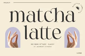 Matcha Latte font