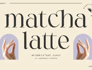 Matcha Latte font