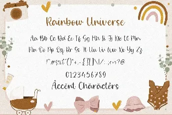 Rainbow Universe Handwritten font