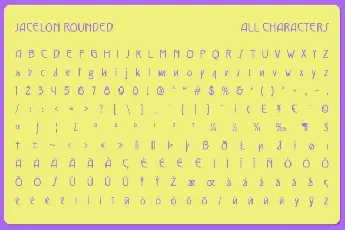 Jacelon Rounded font