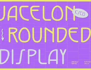 Jacelon Rounded font