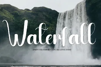 Waterfall Script font