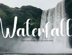 Waterfall Script font