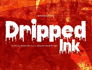 Dripped Ink Demo font